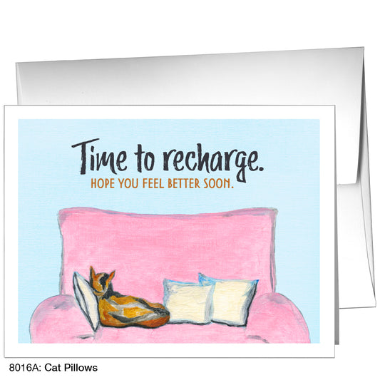 Cat Pillows, Greeting Card (8016A), A2, printedcanvas.com
