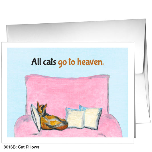 Cat Pillows, Greeting Card (8016B), A2, printedcanvas.com