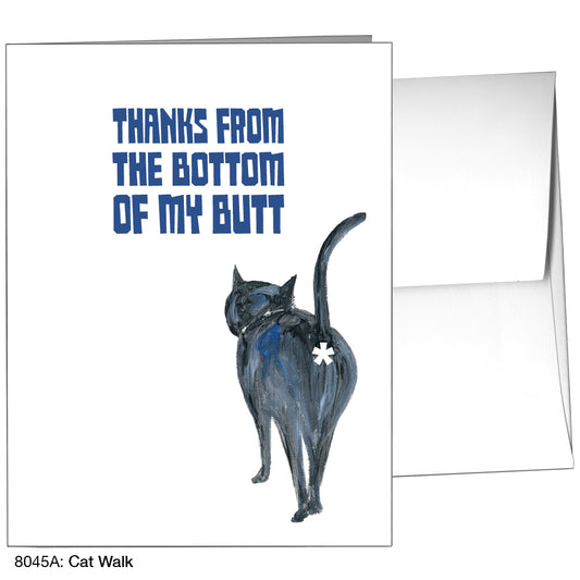 Cat Walk, Greeting Card (8045A), A2, printedcanvas.com