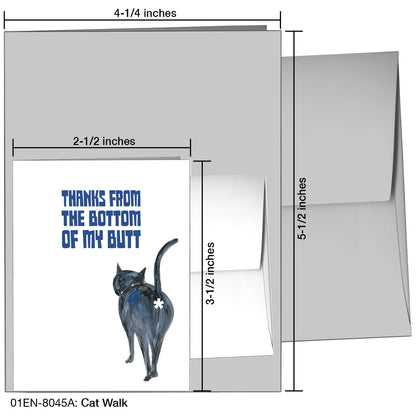 Cat Walk, Greeting Card (8045A), Enclosure, printedcanvas.com