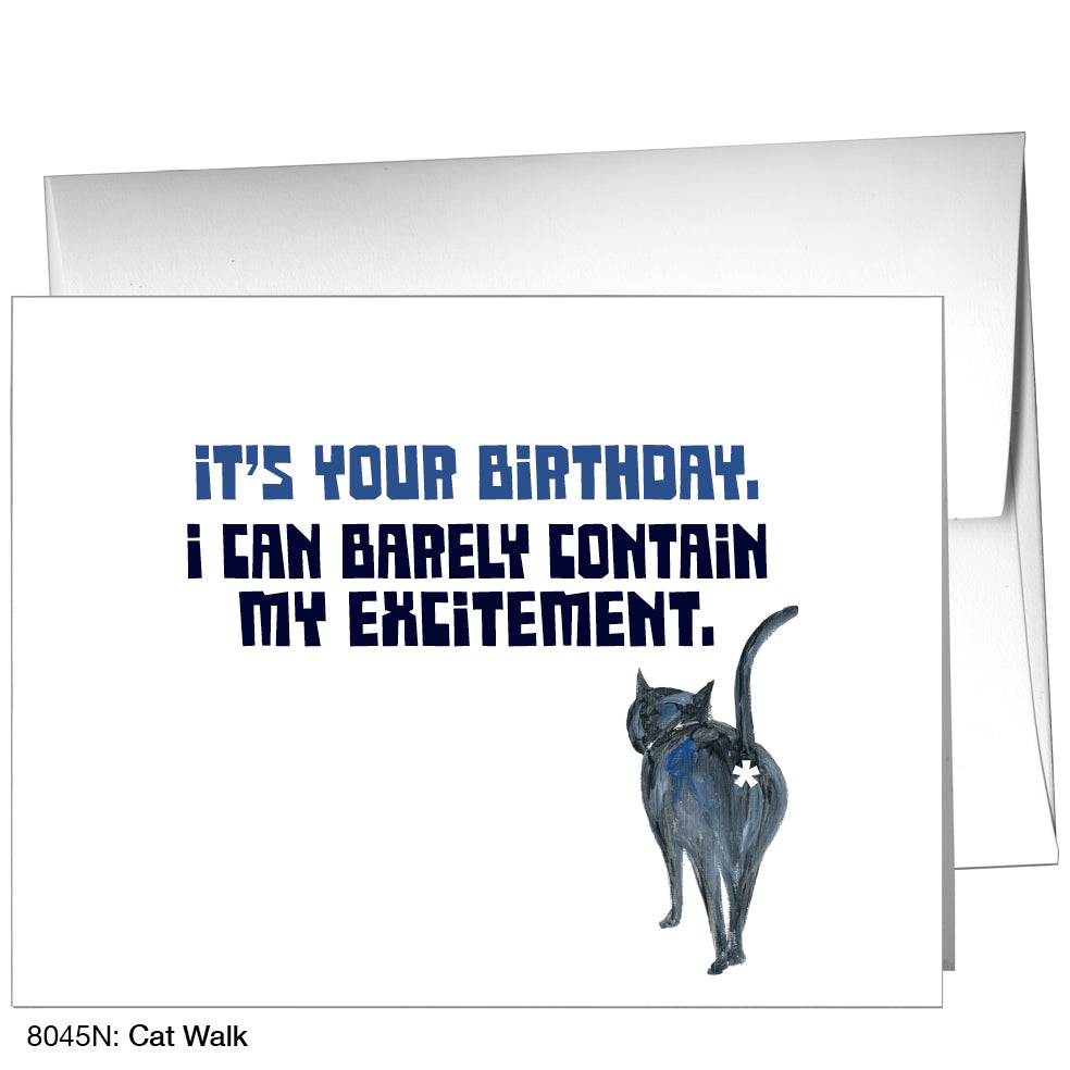 Cat Walk, Greeting Card (8045N), A2 Card, printedcanvas.com