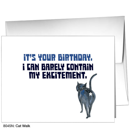 Cat Walk, Greeting Card (8045N), A2 Card, printedcanvas.com