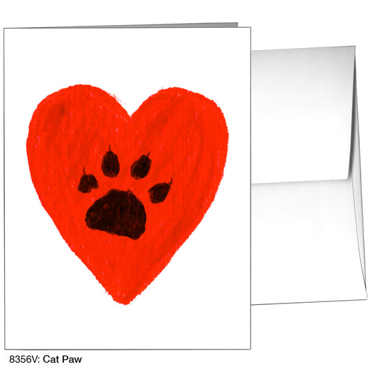 Cat Paw, Greeting Card (8356V), A2, printedcanvas.com