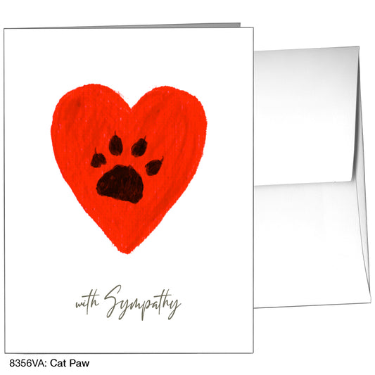 Cat Paw, Greeting Card (8356VA), A2, printedcanvas.com