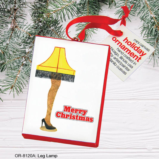 Leg Lamp, Ornament (OR-8120A), Front, printedcanvas.com