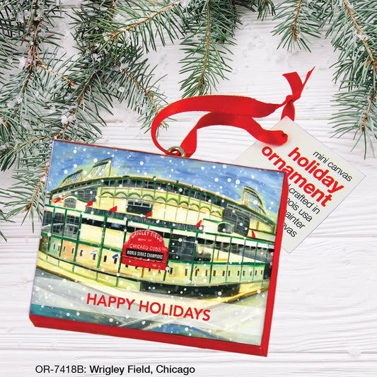 Wrigley Field, Chicago, Ornament (OR-7418B), Front, printedcanvas.com