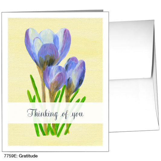 Gratitude, Greeting Card (7759E), A2, printedcanvas.com