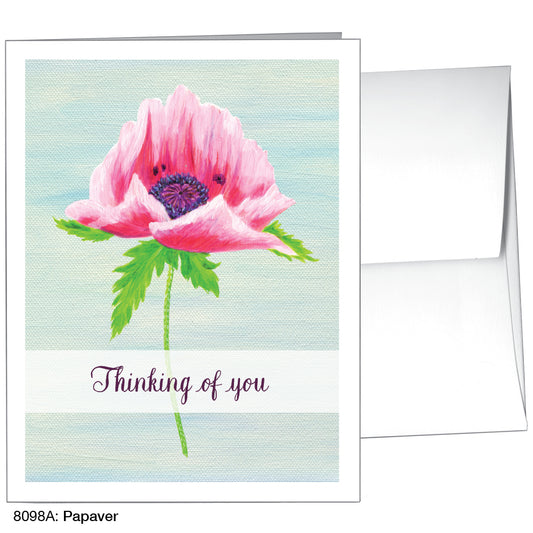 Papaver, Greeting Card (8098A), A2 Card Front, www.printedcanvas.com