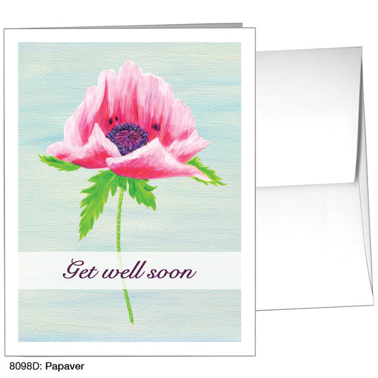 Papaver, Greeting Card (8098D), A2 Card Front, www.printedcanvas.com
