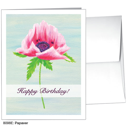 Papaver, Greeting Card (8098E), A2 Card Front, www.printedcanvas.com
