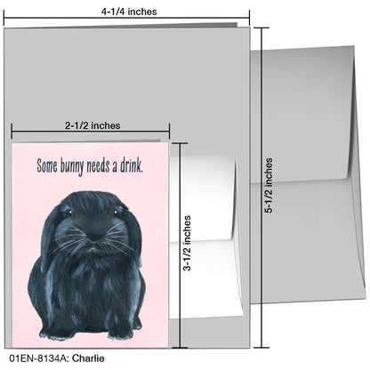 Charlie, Greeting Card (8134A), Enclosure, www.printedcanvas.com