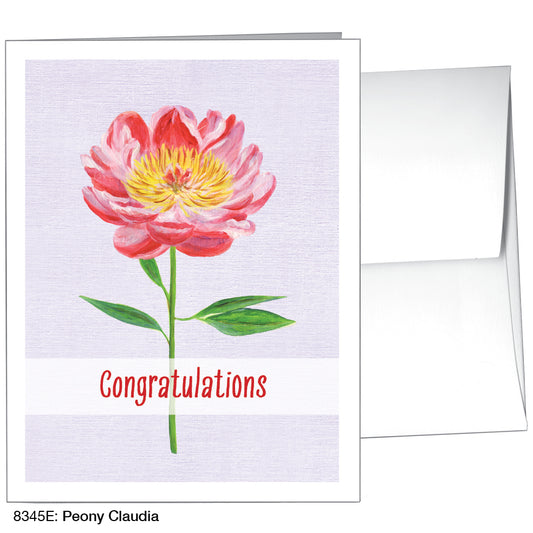 Peony Claudia, Greeting Card (8345E), A2, printedcanvas.com