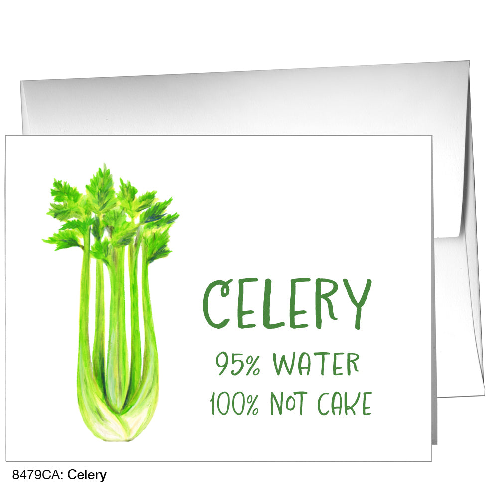 Celery, Greeting Card (8479CA), A2 Card Front, www.printedcanvas.com