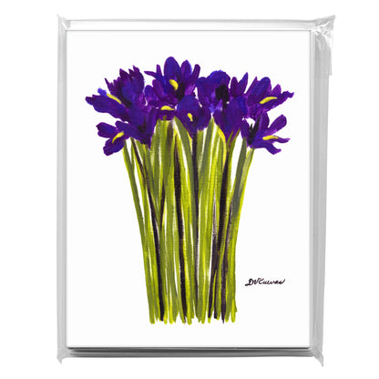 Bunch of Iris 2, Greeting Card (7541A), A2 Card 8-Pack, www.printedcanvas.com