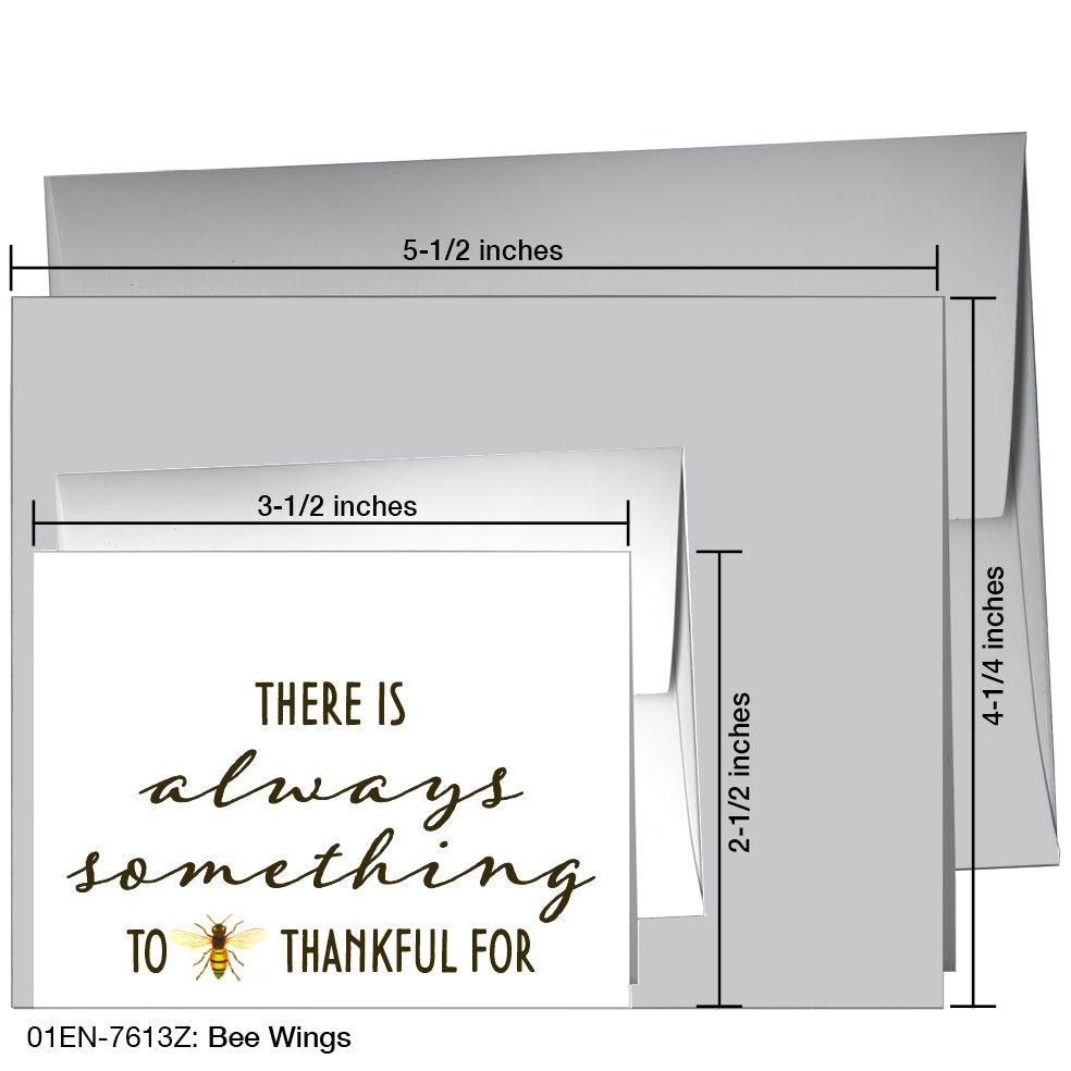 Bee Wings, Greeting Card (7613Z), Enclosure, printedcanvas.com