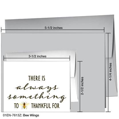 Bee Wings, Greeting Card (7613Z), Enclosure, printedcanvas.com