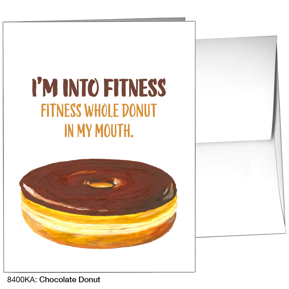Chocolate Donut, Greeting Card (8400KA), A2, printedcanvas.com