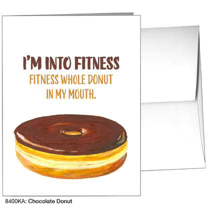 Chocolate Donut, Greeting Card (8400KA), A2, printedcanvas.com