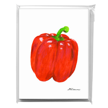 Bell Pepper Red, Greeting Card (8701A), A2 Card 8-Pack, www.printedcanvas.com