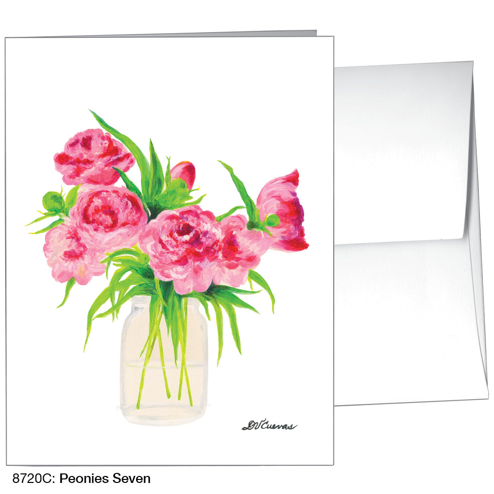 Peonies Seven, Greeting Card (8720C), A2 Card Front, www.printedcanvas.com