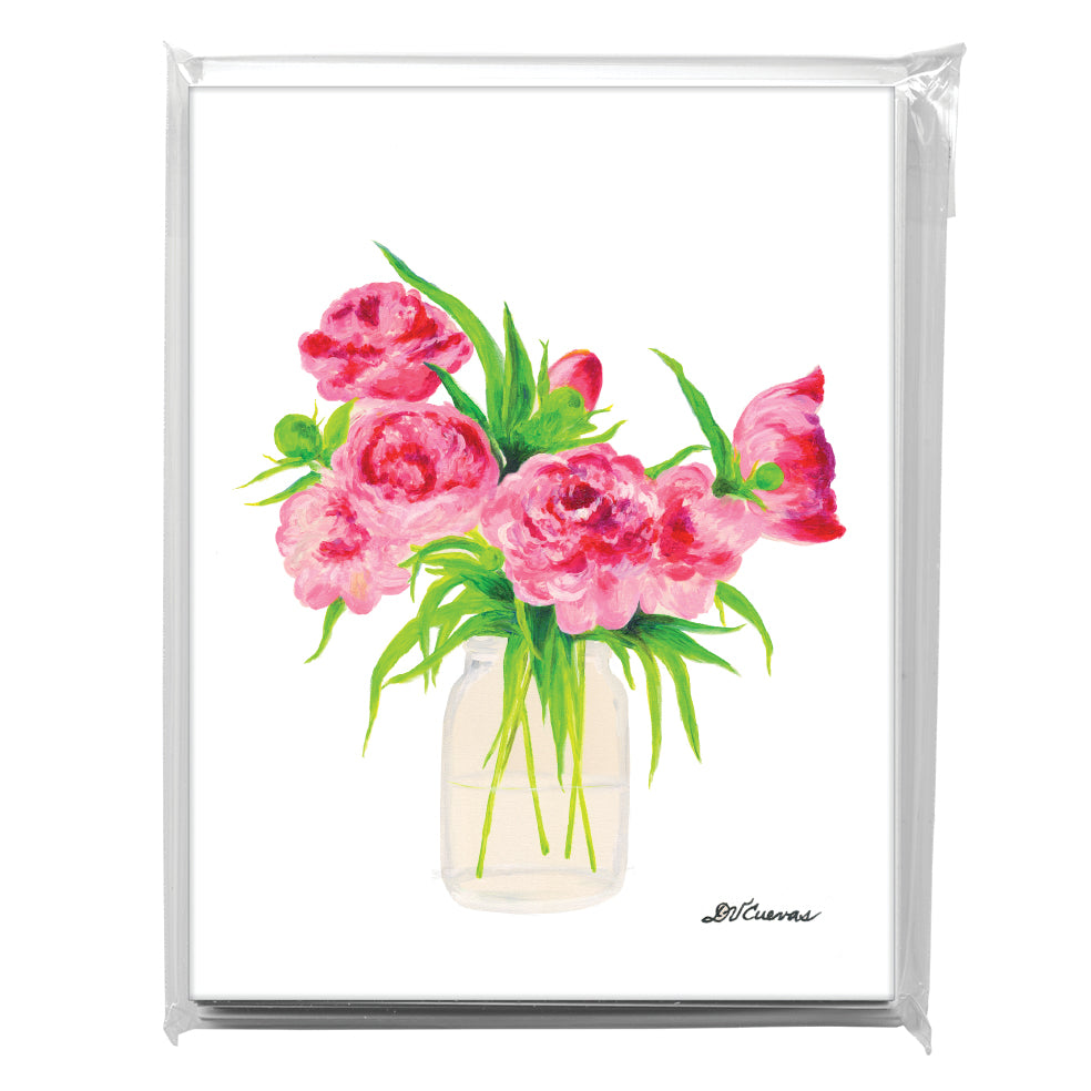 Peonies Seven, Greeting Card (8720C), A2 Card 8-Pack, www.printedcanvas.com
