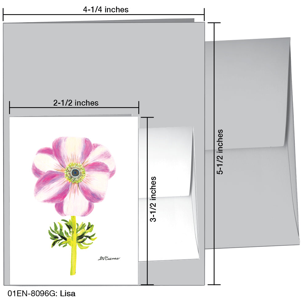 Lisa Anemone, Greeting Card (8096G), Enclosure Card, www.printedcanvas.com