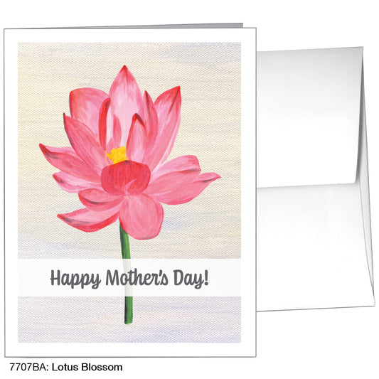 Lotus Blossom, Greeting Card (7707BA), A2, printedcanvas.com