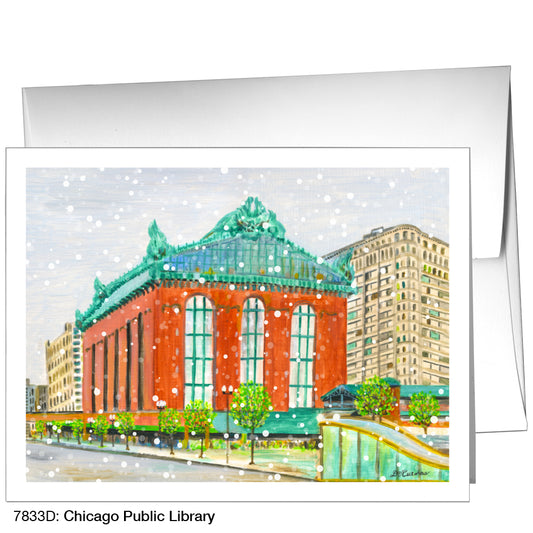 Chicago Public Library, Greeting Card (7833D), A2, printedcanvas.com