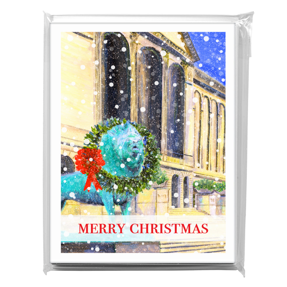 Art Institute With Wreath, Chicago, Greeting Card (7979J), A2 8-Pack, printedcanvas.com