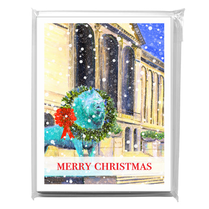 Art Institute With Wreath, Chicago, Greeting Card (7979J), A2 8-Pack, printedcanvas.com