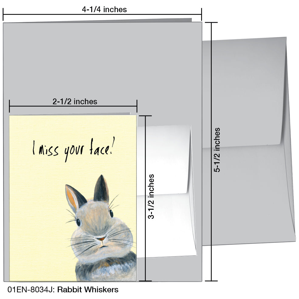 Rabbit Whiskers, Greeting Card (8034J), Enclosure, printedcanvas.com