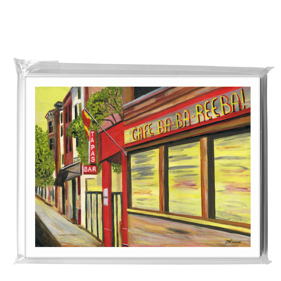 Cafe Ba Ba Reeba, Chicago, Greeting Card (7430A), 8-Pack, www.printedcanvas.com