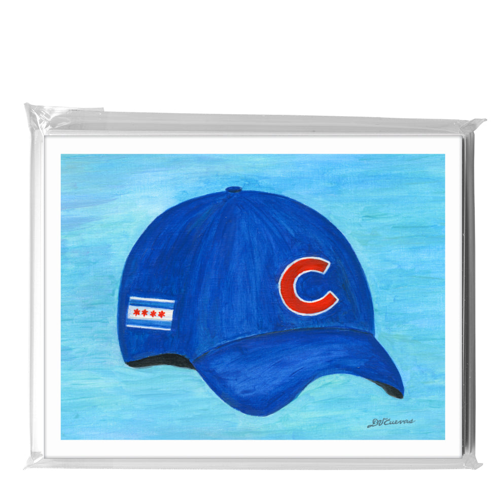 Cubs Hat, Greeting Card (8461B), A2 8-Pack, printedcanvas.com