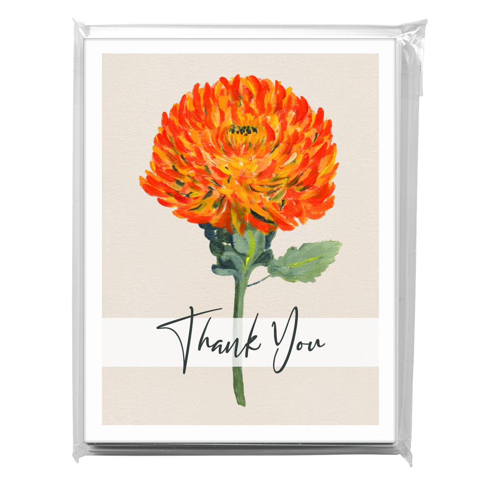 Chrysanthemum 'Tom Pearce', Greeting Card (7190A), A2 8-Pack, printedcanvas.com