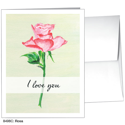 Rosa, Greeting Card (8498C), A2 Card Front, www.printedcanvas.com