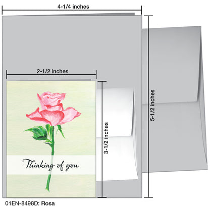 Rosa, Greeting Card (8498D), Enclosure, printedcanvas.com