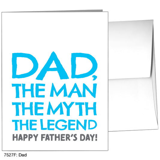 Dad, Greeting Card (7527F), A2 Card Front, www.printedcanvas.com