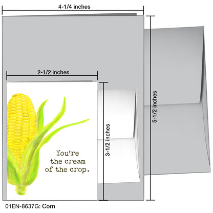 Corn, Greeting Card (8637G), Enclosure Card, printedcanvas.com