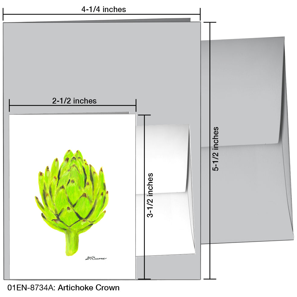 Artichoke Crown, Greeting Card (8734A), Enclosure, printedcanvas.com