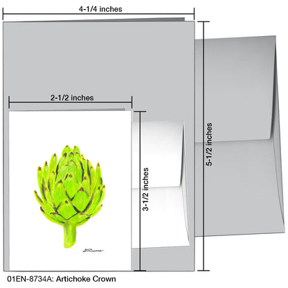 Artichoke Crown, Greeting Card (8734A), Enclosure, printedcanvas.com