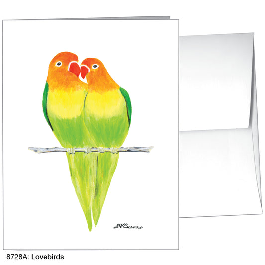 Lovebirds, Greeting Card (8728A), A2 Card Front, www.printedcanvas.com