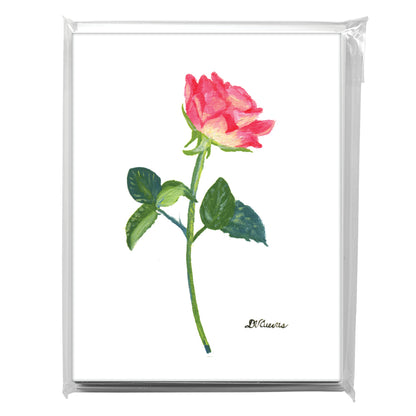 Rosa 'Aqua', Greeting Card (7176A), A2 Card 8-Pack, www.printedcanvas.com