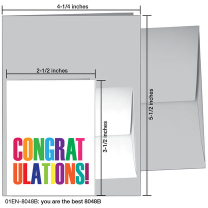 You Are The Best, Greeting Card (8048B), Enclosure, printedcanvas.com