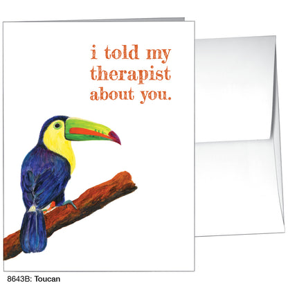 Toucan, Greeting Card (8643B), A2, printedcanvas.com