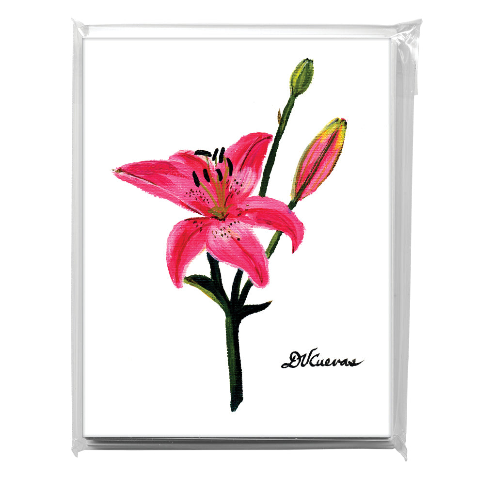 Lilies 5, Greeting Card (7221), A2 8-Pack, printedcanvas.com