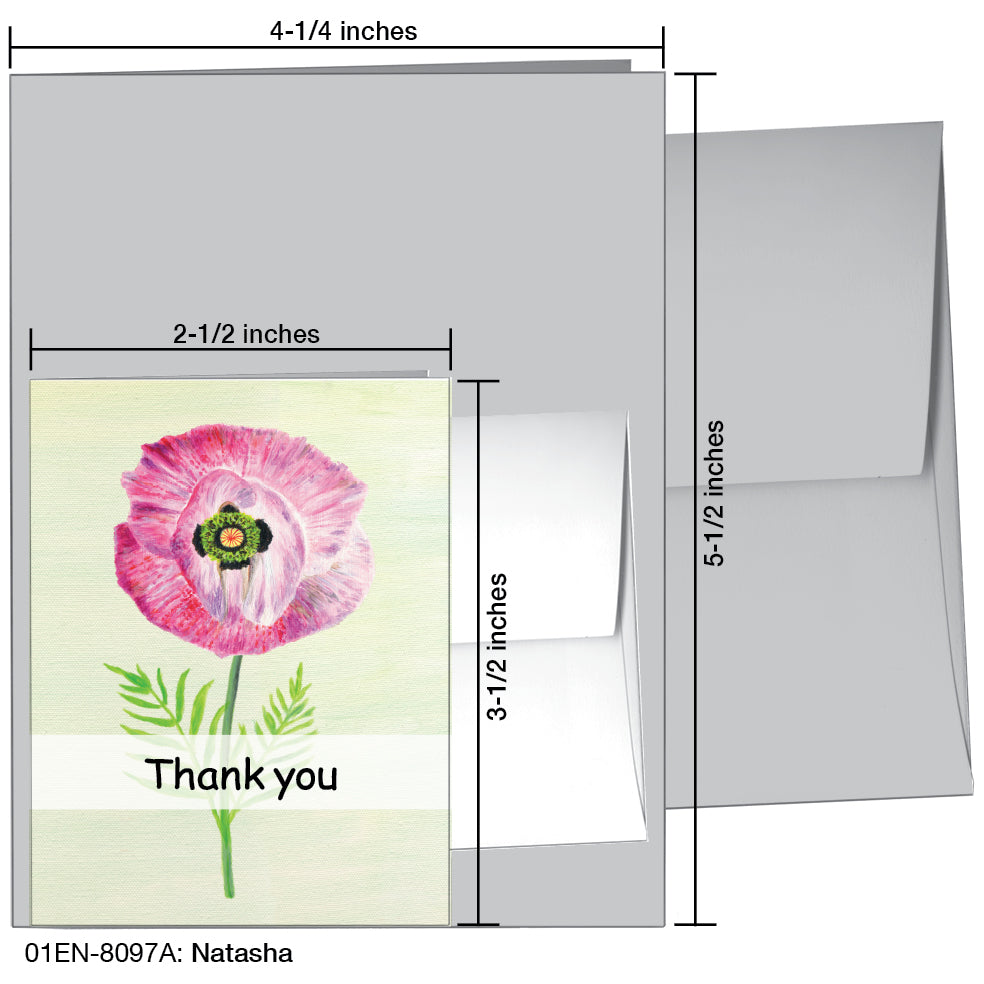 Natasha, Greeting Card (8097A), Enclosure, printedcanvas.com