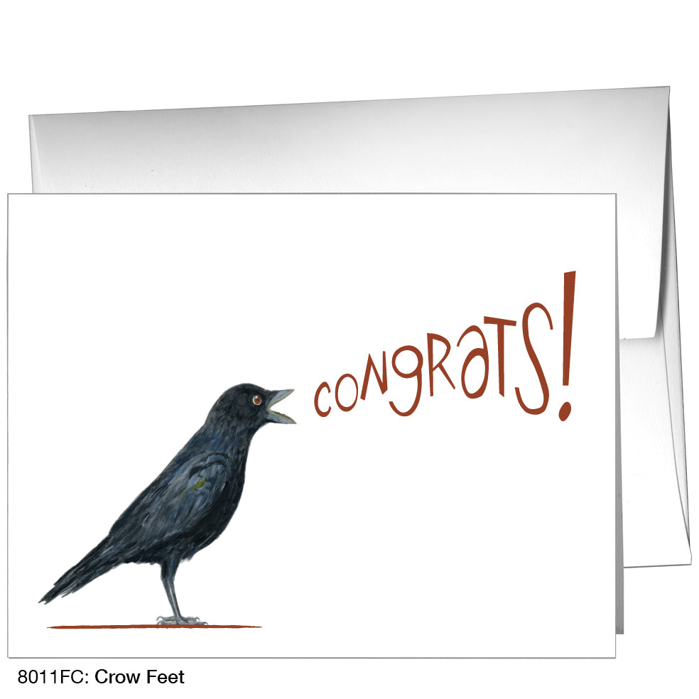 Crow Feet, Greeting Card (8011FC), A2, printedcanvas.com