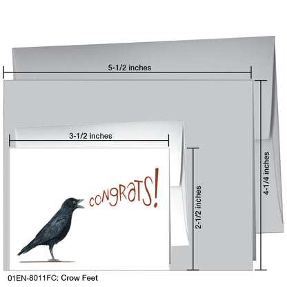 Crow Feet, Greeting Card (8011FC), Enclosure, printedcanvas.com