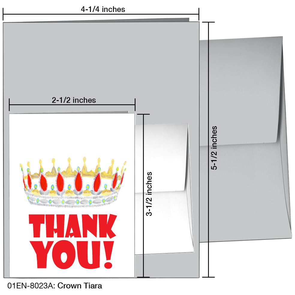 Crown Tiara, Greeting Card (8023A), Enclosure, printedcanvas.com