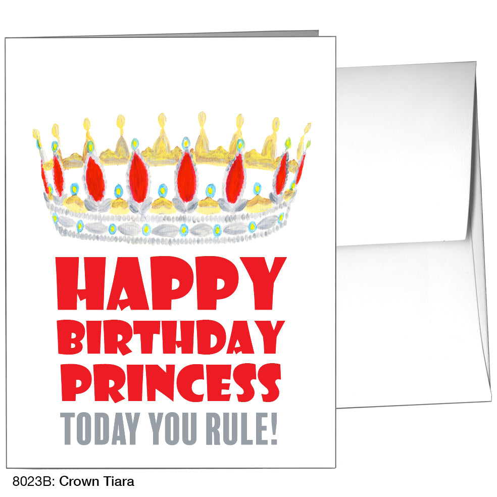 Crown Tiara, Greeting Card (8023B), A2, printedcanvas.com